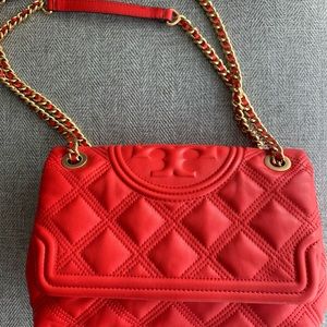 Tory Burch Fleming Soft Convertible Bag (Red)